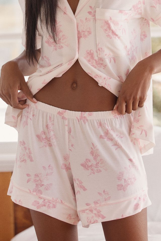 Eberjey Short-Sleeve Shorts Pajama Set #3