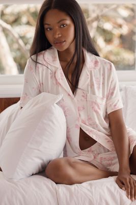 Eberjey Short-Sleeve Shorts Pajama Set