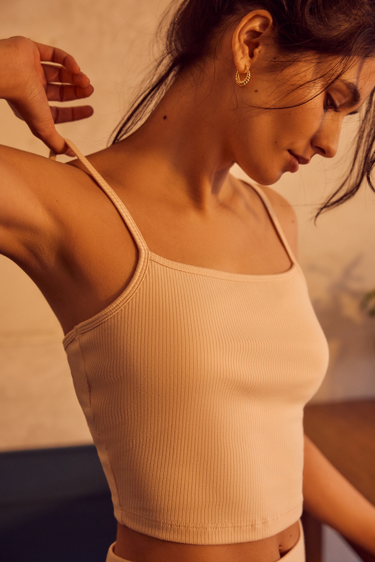 Eberjey Ribbed Crop Cami