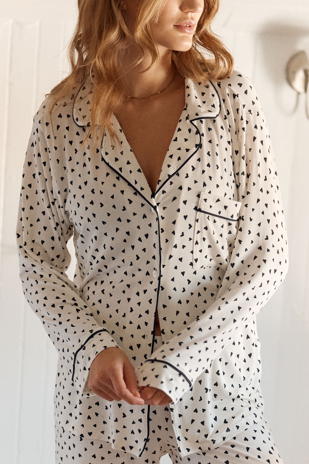 Eberjey Gisele Long-Sleeve Printed Pajama Set