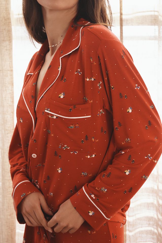 Eberjey Gisele Long-Sleeve Printed Pyjama Set #3