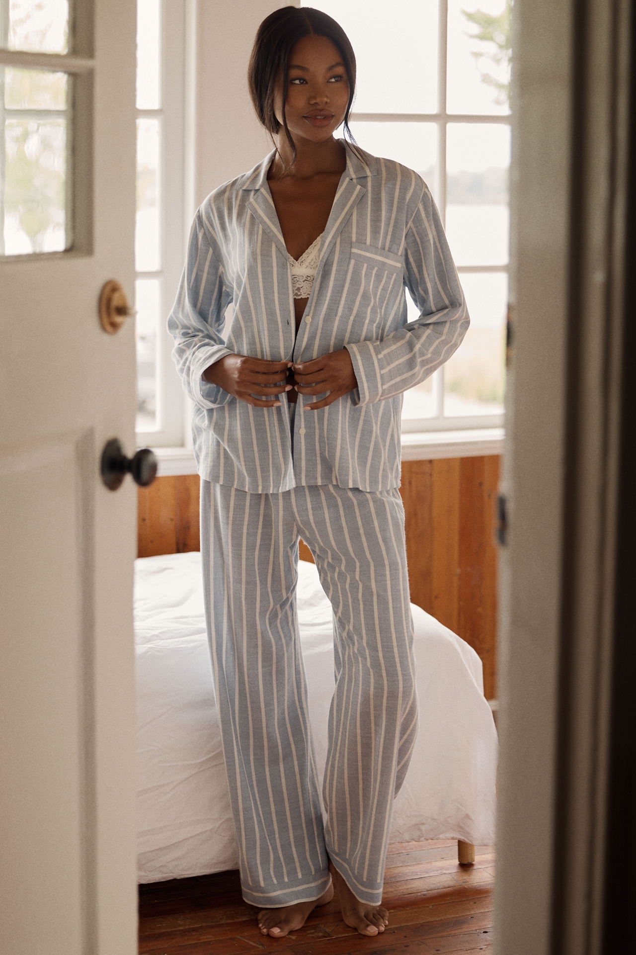 Eberjey Nautico Long Pajama Set