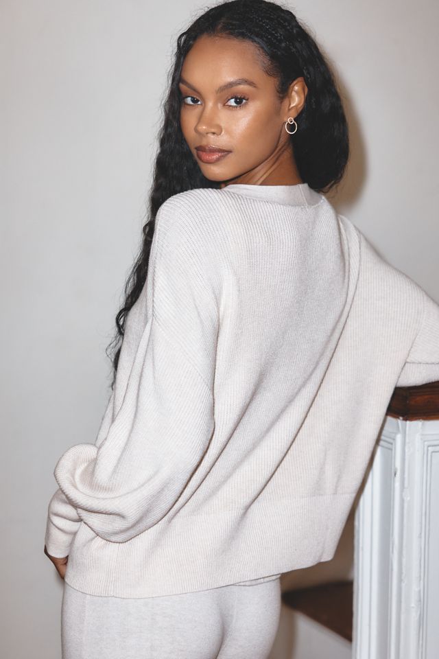 Eberjey Button-Front Cardigan Sweater #1