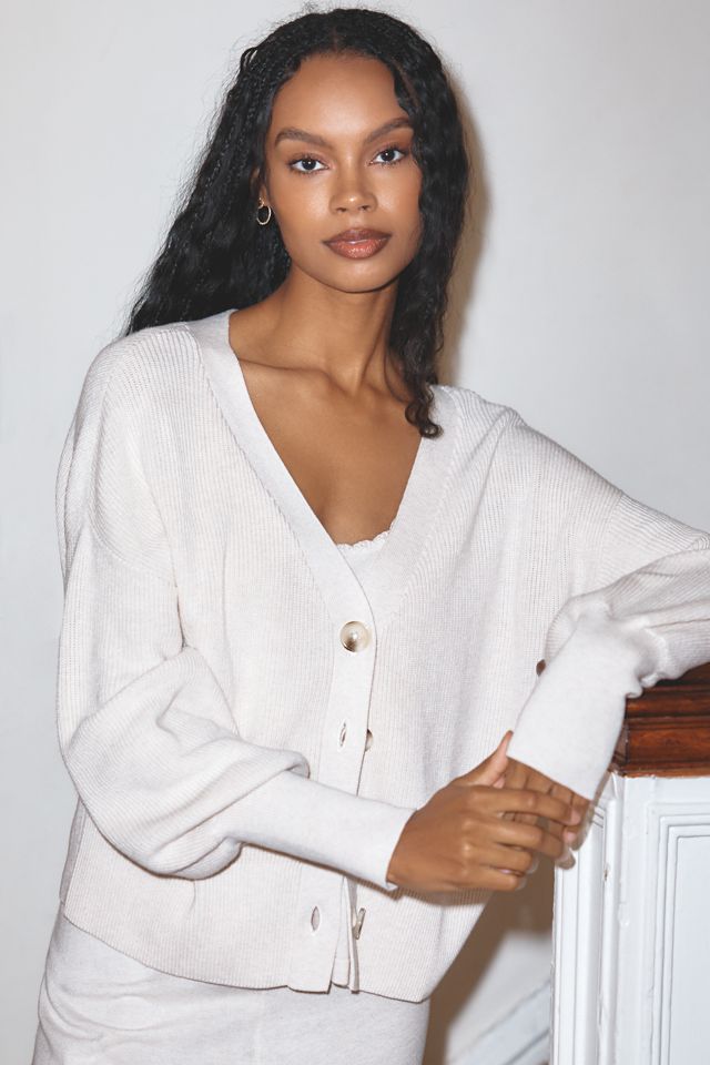 Eberjey Button-Front Cardigan Sweater #2
