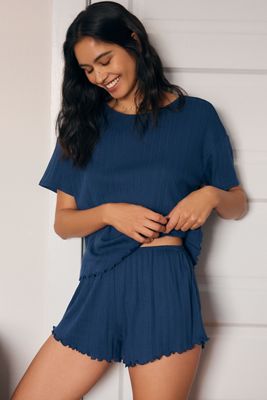 Eberjey Pointelle Pull-On Shorts