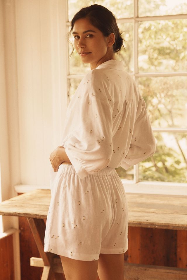 Eberjey Linen Blend Relaxed Shorts #2