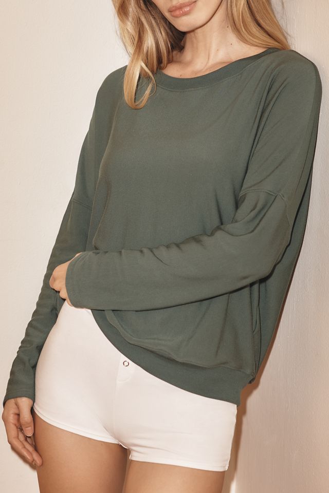 Eberjey Softest Sweats Boat-Neck Pullover #3