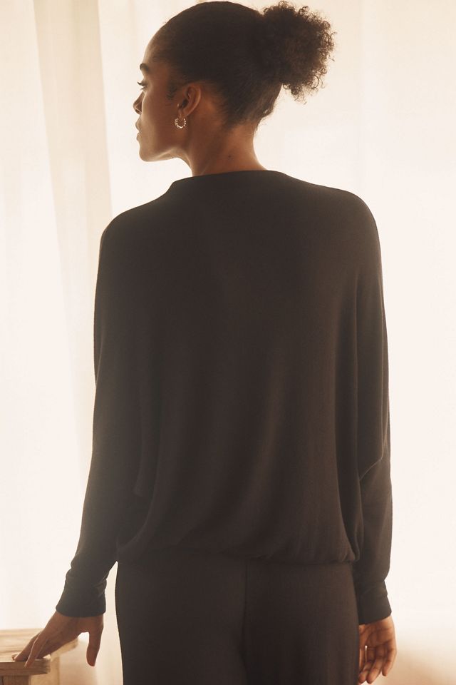 Eberjey Cozy Time Long-Sleeve Mock-Neck Top #1