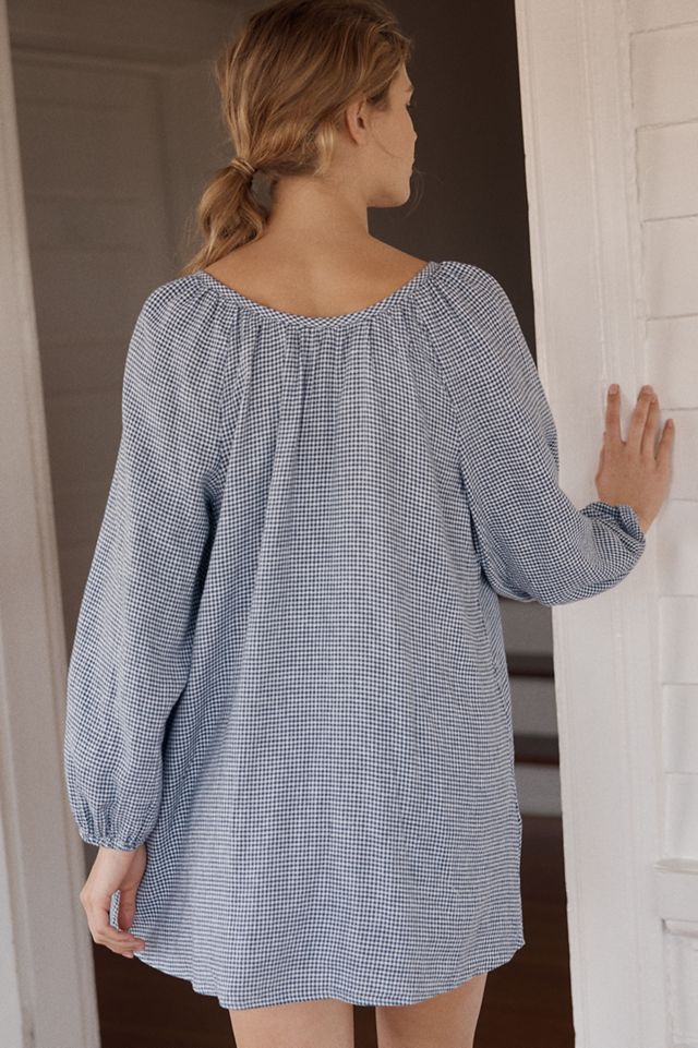 Eberjey Linen Blend Mini Dress | Anthropologie
