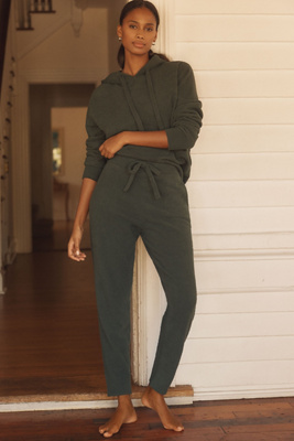 Eberjey Bouclé Jogger Sweatpants In Green