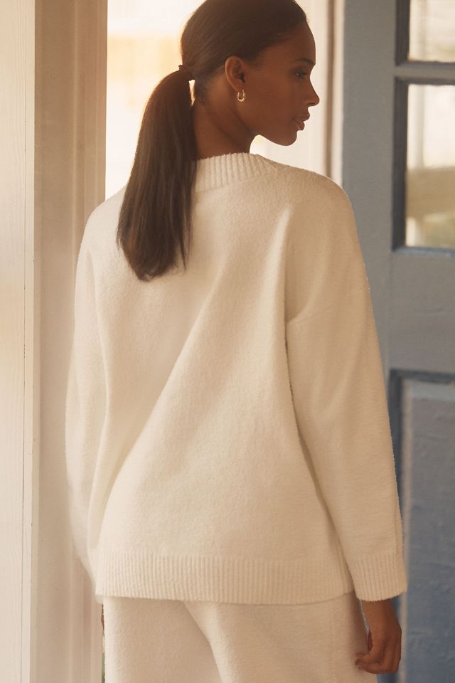 Eberjey Bouclé V-Neck Sweater #1
