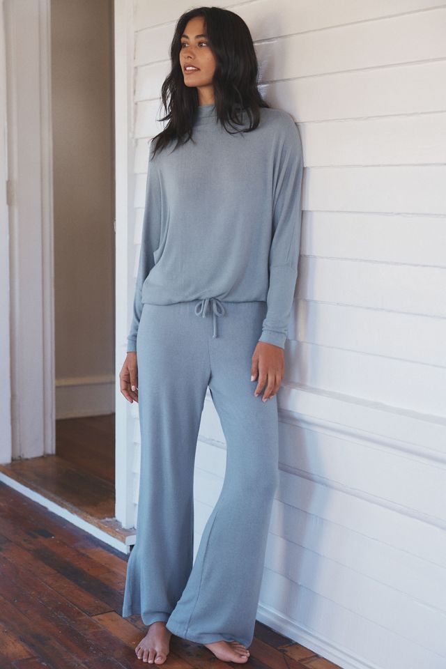 Eberjey Cozy Time Mock-Neck Pullover Sweatshirt #1