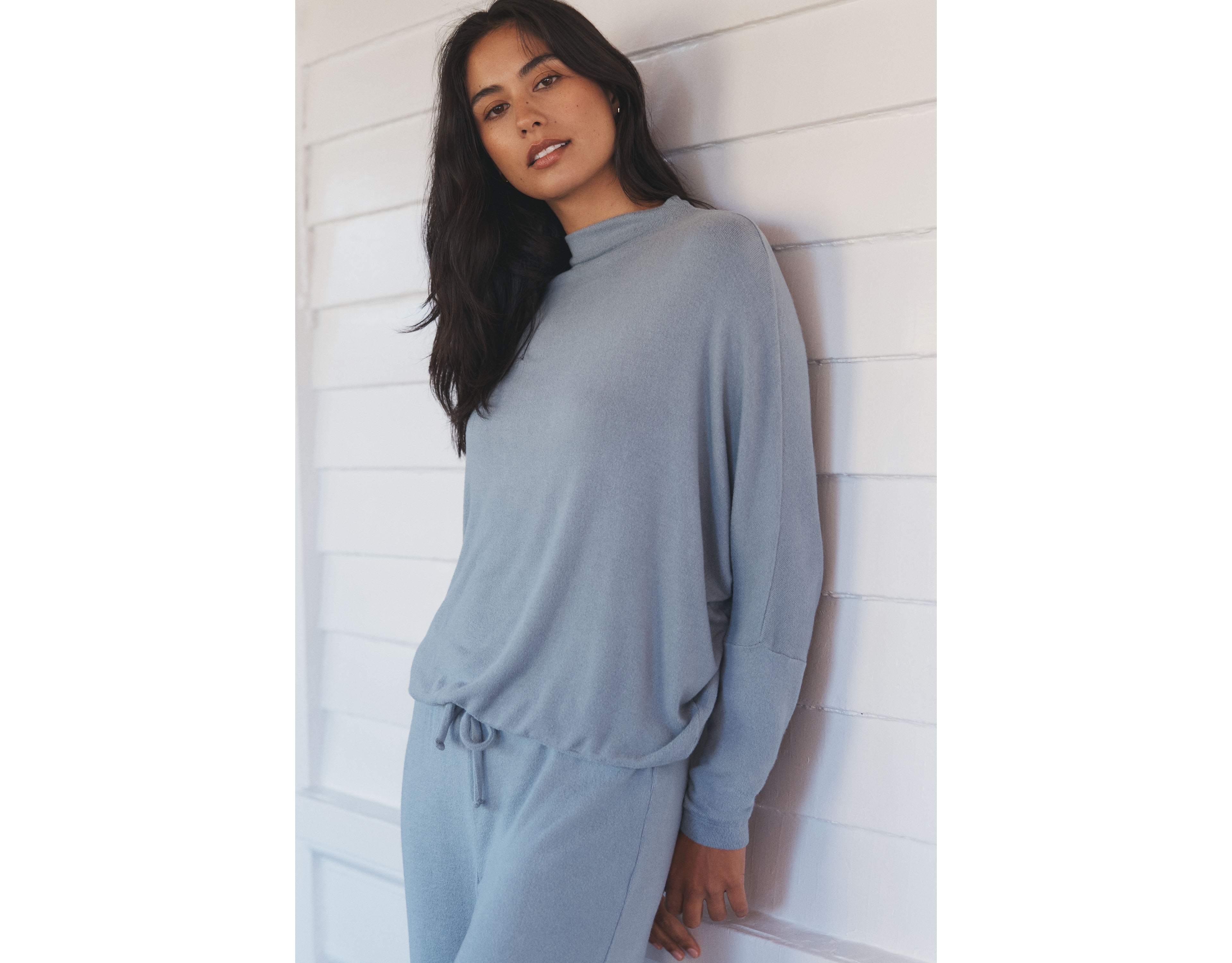 Eberjey Cozy Time Mock Neck Sweatshirt