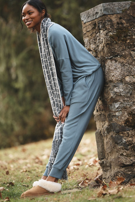 Eberjey Softest Sweats Jogger Sweatpants In Blue