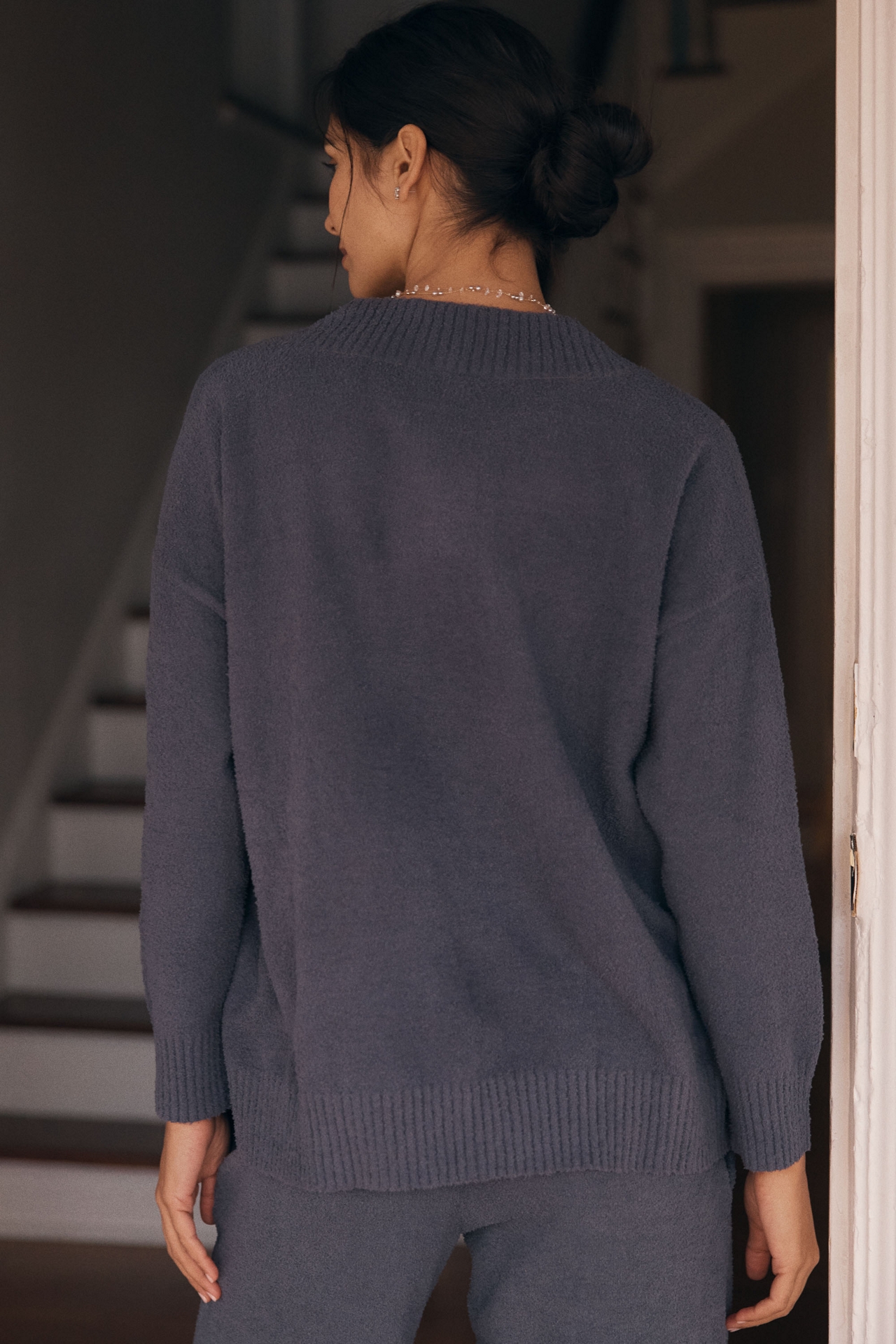 Eberjey Bouclé V-Neck Sweater