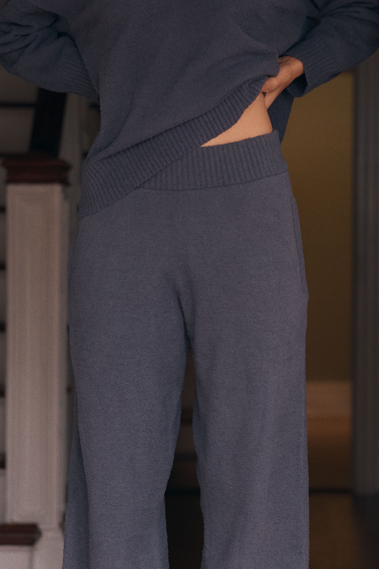 Eberjey Bouclé Wide-Leg Pants