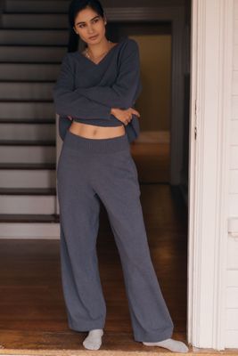 Eberjey Bouclé Wide-Leg Pants
