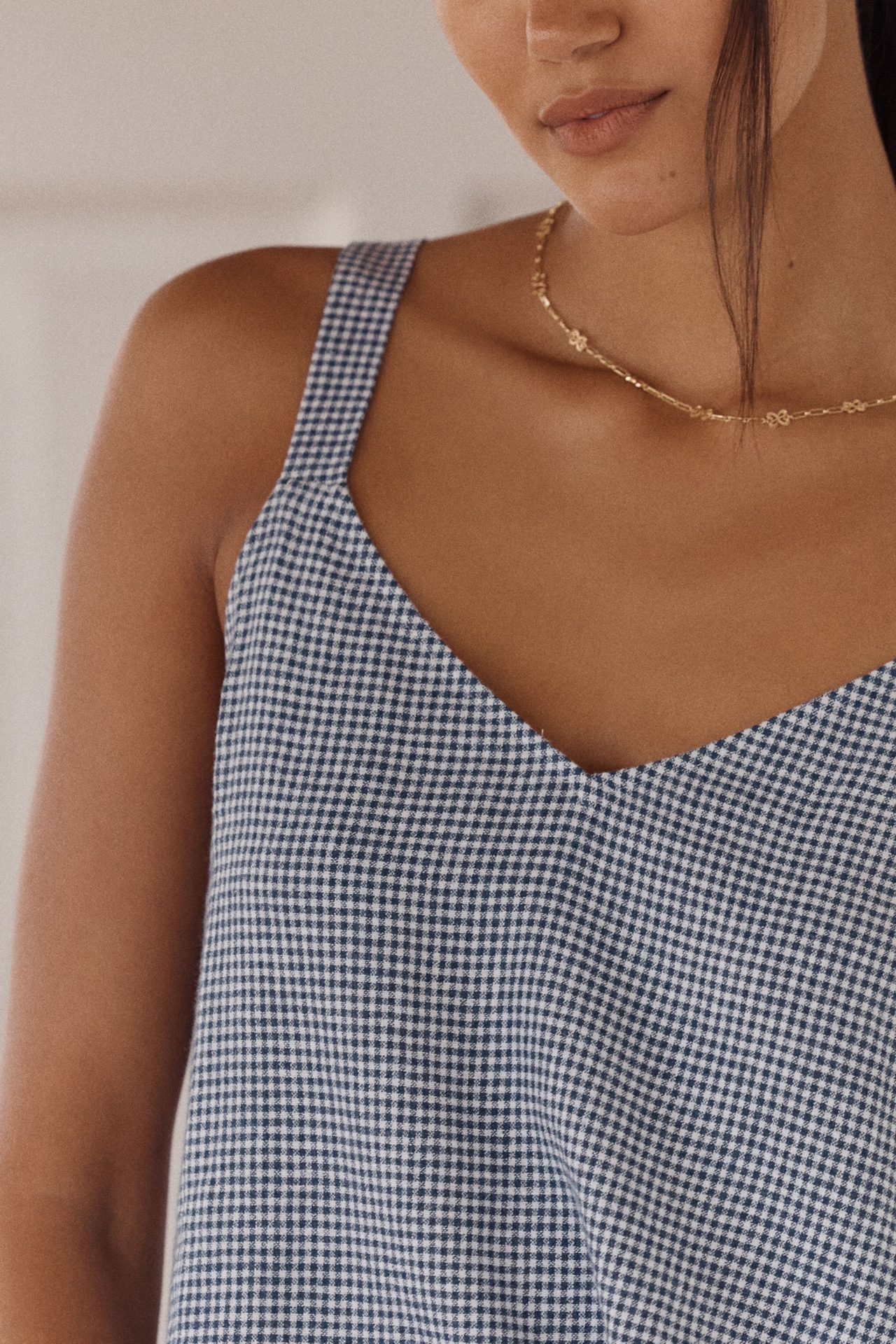 Eberjey Linen-Blend V-Neck Cami
