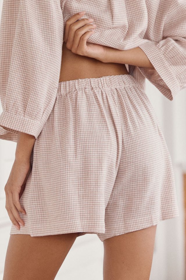 Eberjey Linen-Blend Relaxed Shorts #2