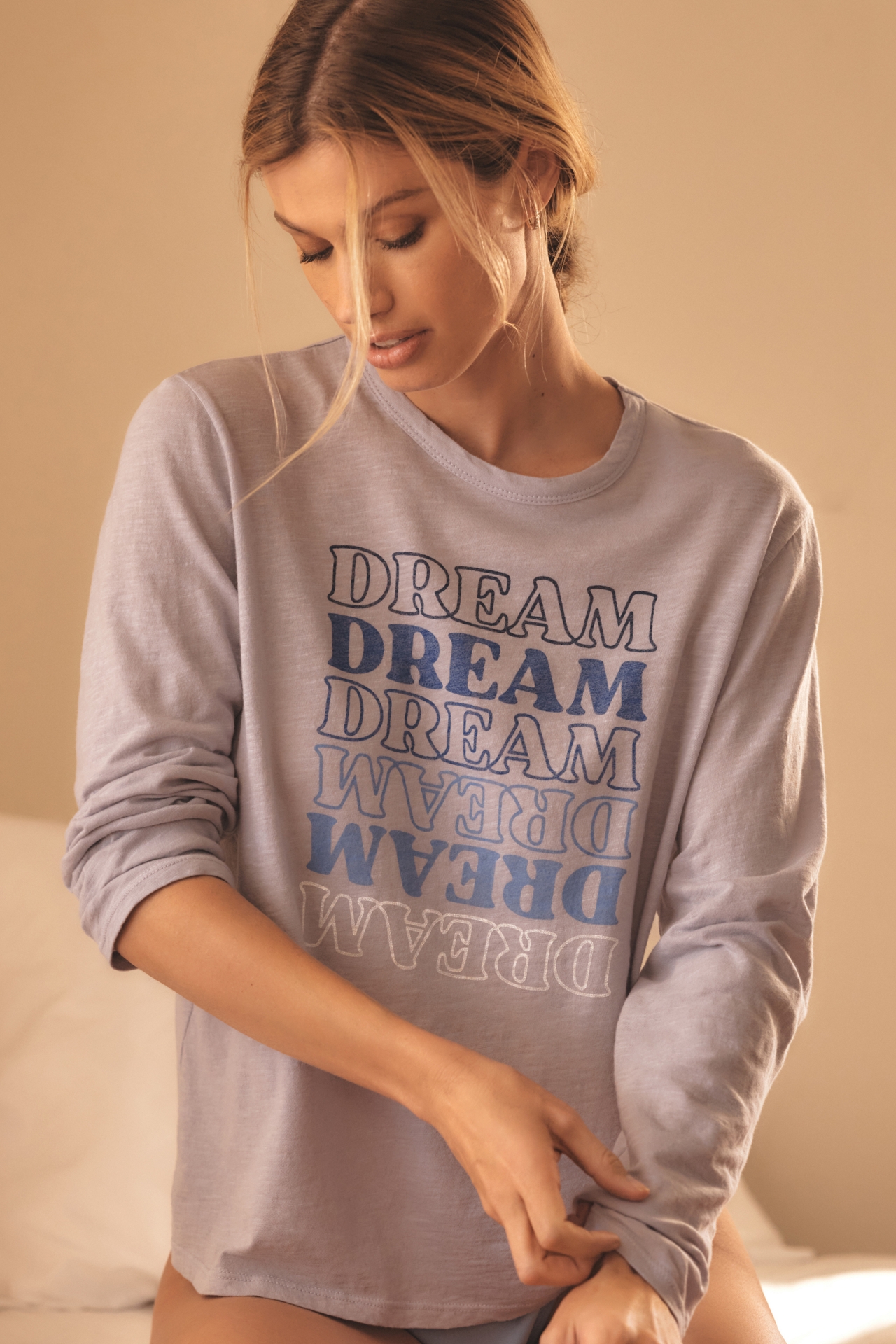 Sundry Long-Sleeve Pajama Top
