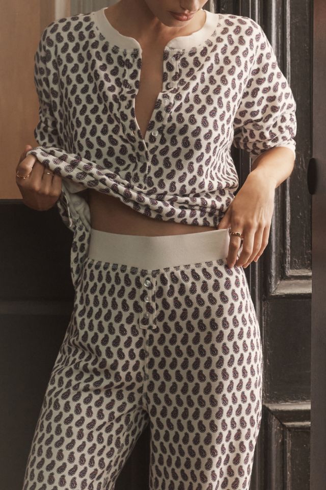 By Anthropologie Waffle-Knit Pajama Pants #7