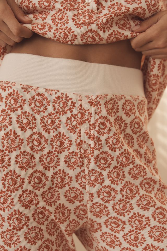 By Anthropologie Waffle-Knit Pajama Pants #3