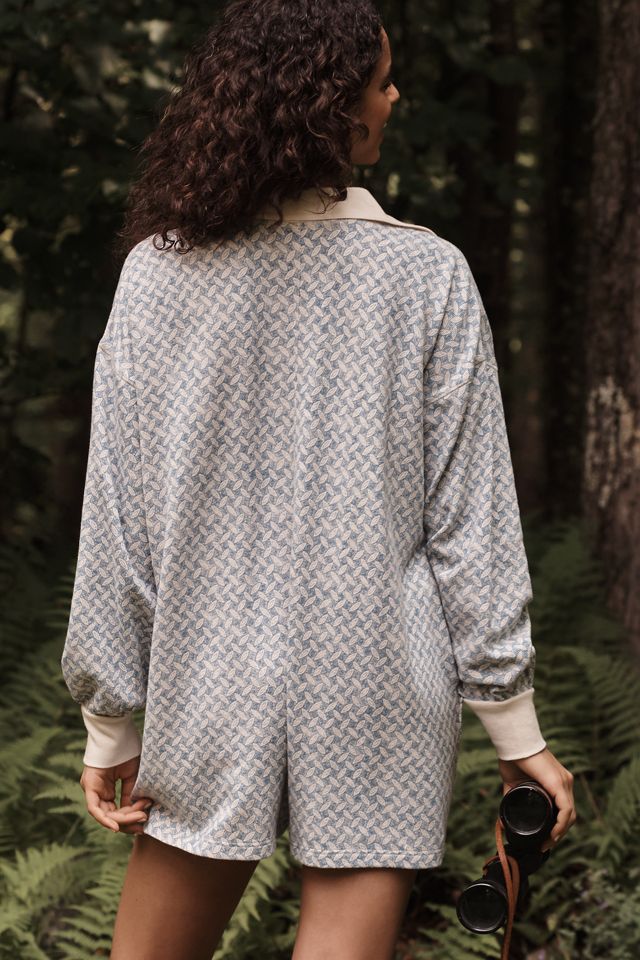 By Anthropologie Waffle Cocoon Romper #1