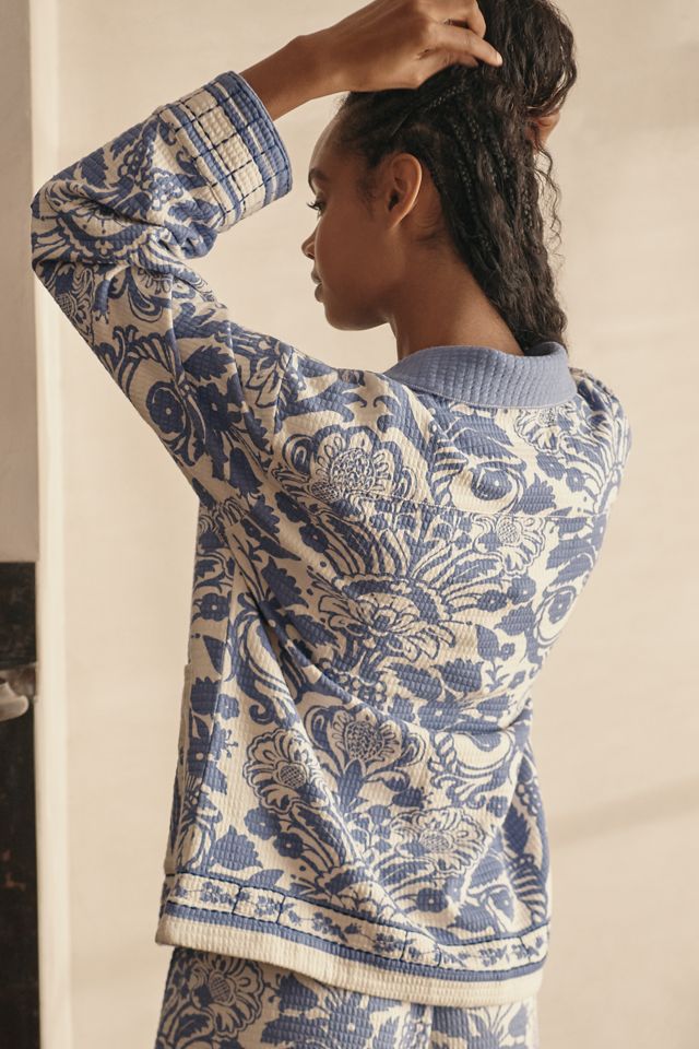 By Anthropologie Quilted Pajama Top #1