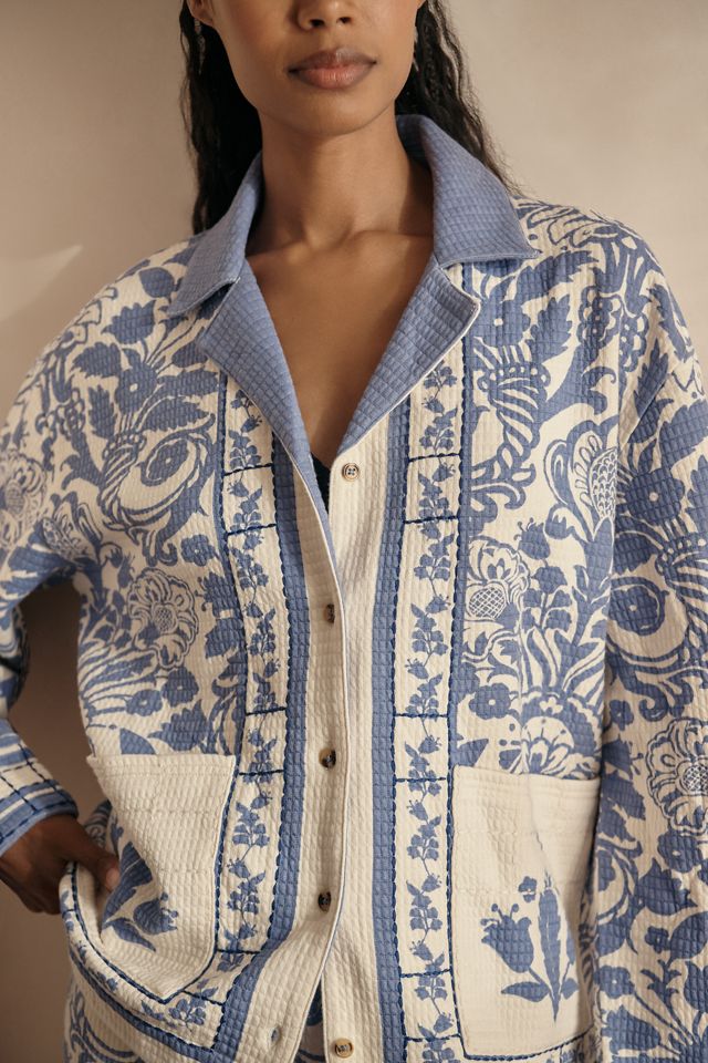 By Anthropologie Quilted Pajama Top #2
