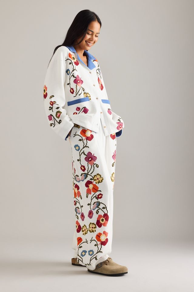 By Anthropologie Quilted Pyjama Top #3