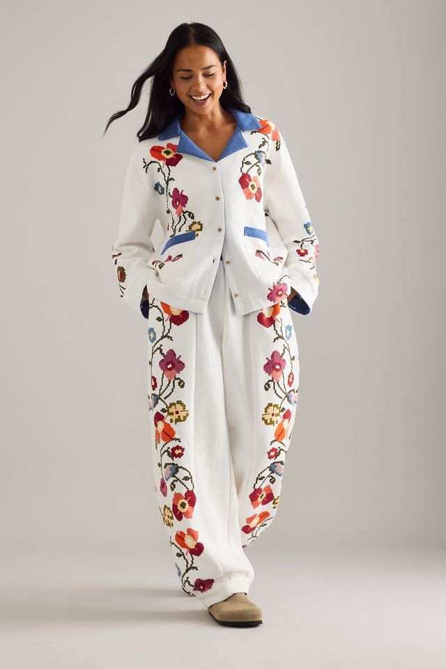 By Anthropologie Quilted Pyjama Top #2