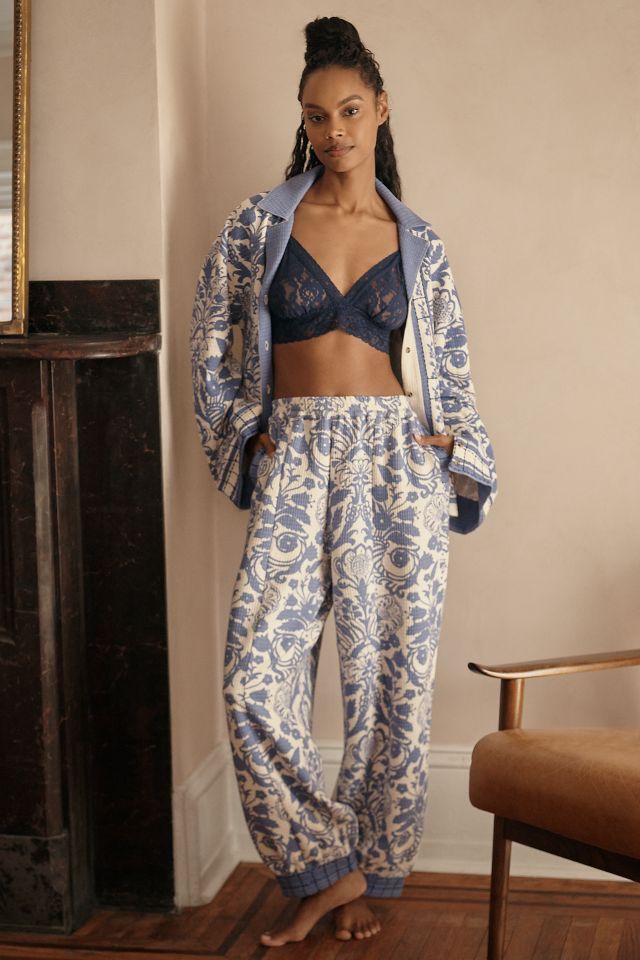 By Anthropologie Cosy Quilted Pyjama Bottoms