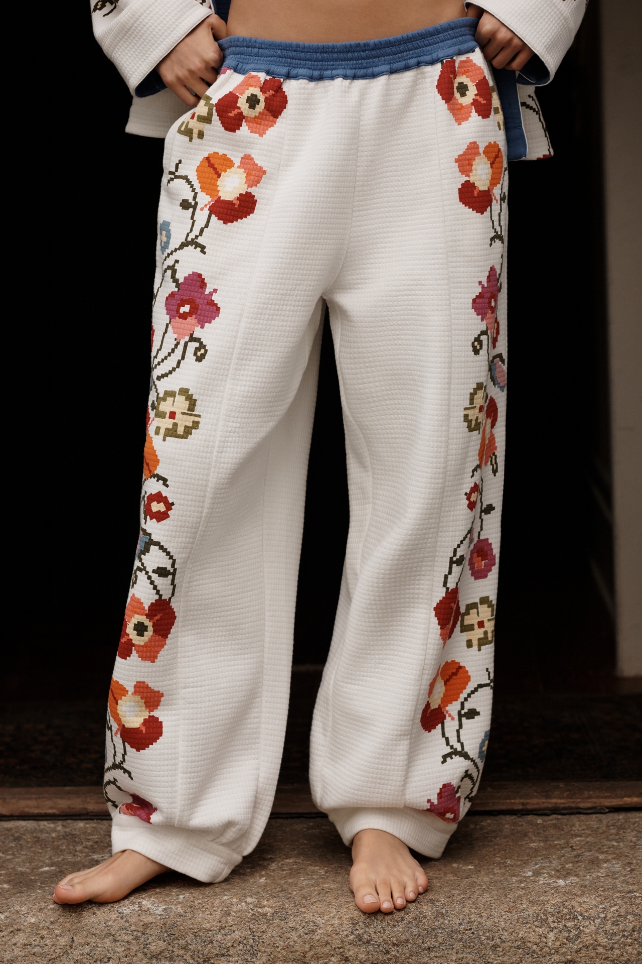 By Anthropologie Cozy Quilted Pajama Pants