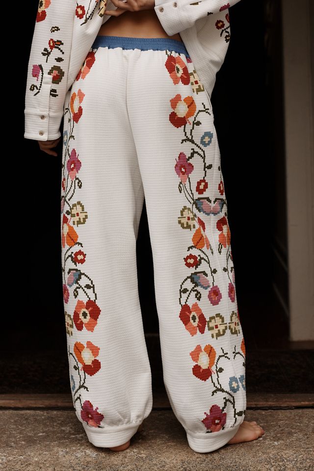 By Anthropologie Cozy Quilted Pajama Pants #3