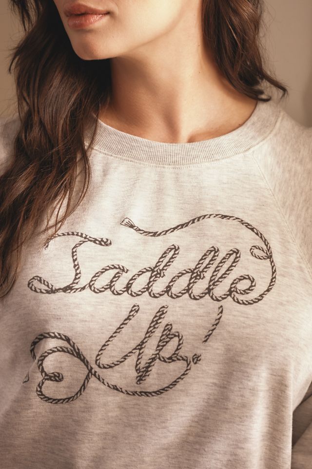 By Anthropologie Crew-Neck Graphic Sweatshirt #1