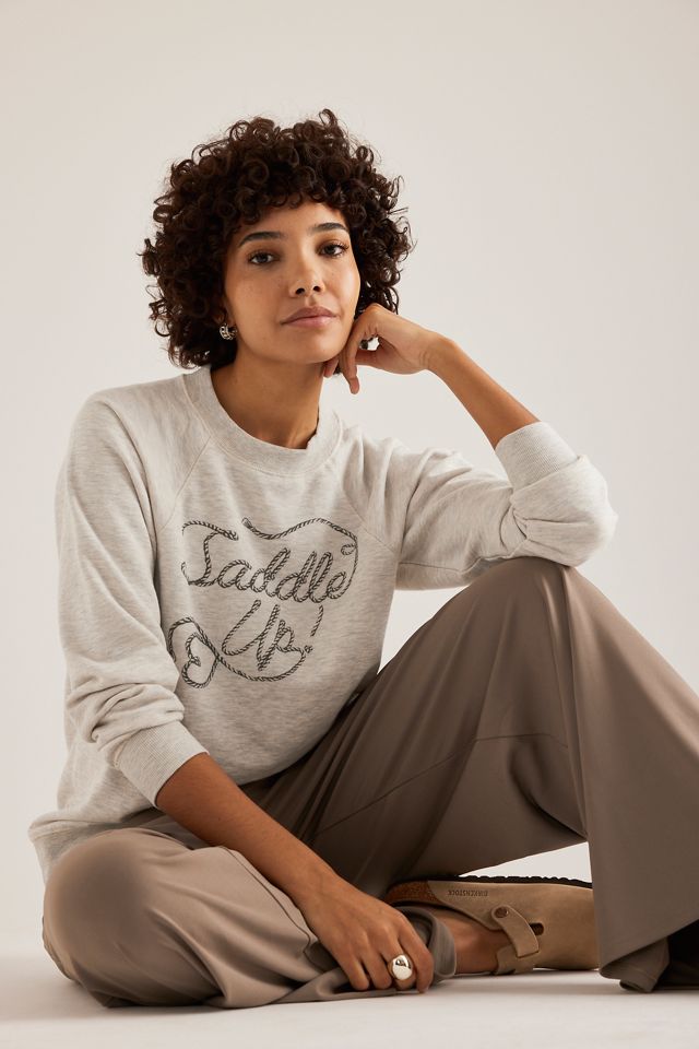 By Anthropologie Crew-Neck Graphic Sweatshirt #3