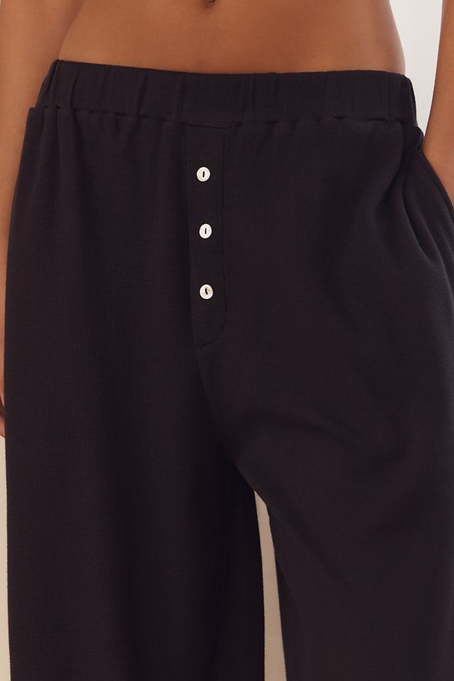 By Anthropologie Knit Waffle Boxer Pants #1