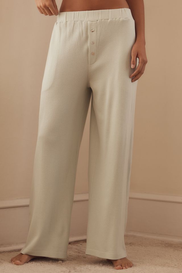 By Anthropologie Knit Waffle Boxer Pants #1