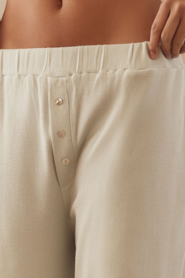 By Anthropologie Knit Waffle Boxer Pants #3