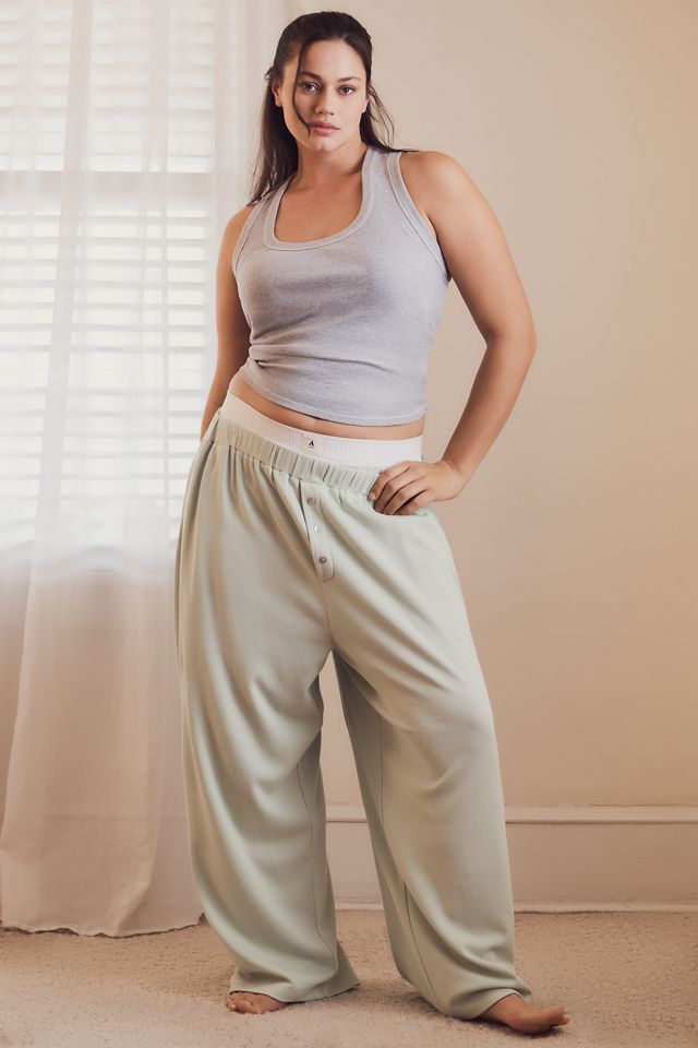 By Anthropologie Knit Waffle Boxer Pants #4