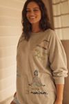By Anthropologie Embroidered Crew-Neck Sweatshirt