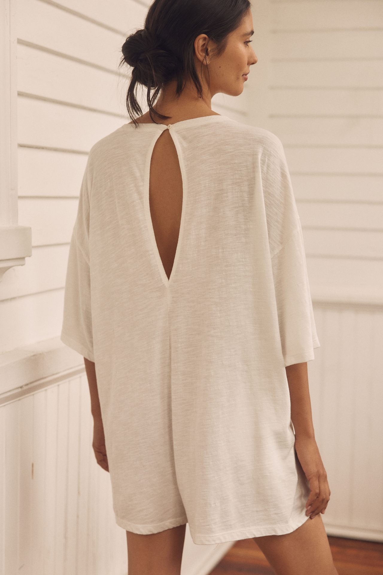 LyreBird Cotton Lace Twofer Romper