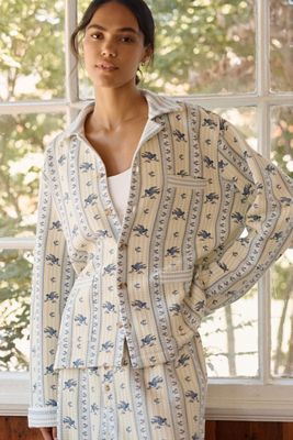 Camicia Trapuntata in Maglia con Bottoni LyreBird