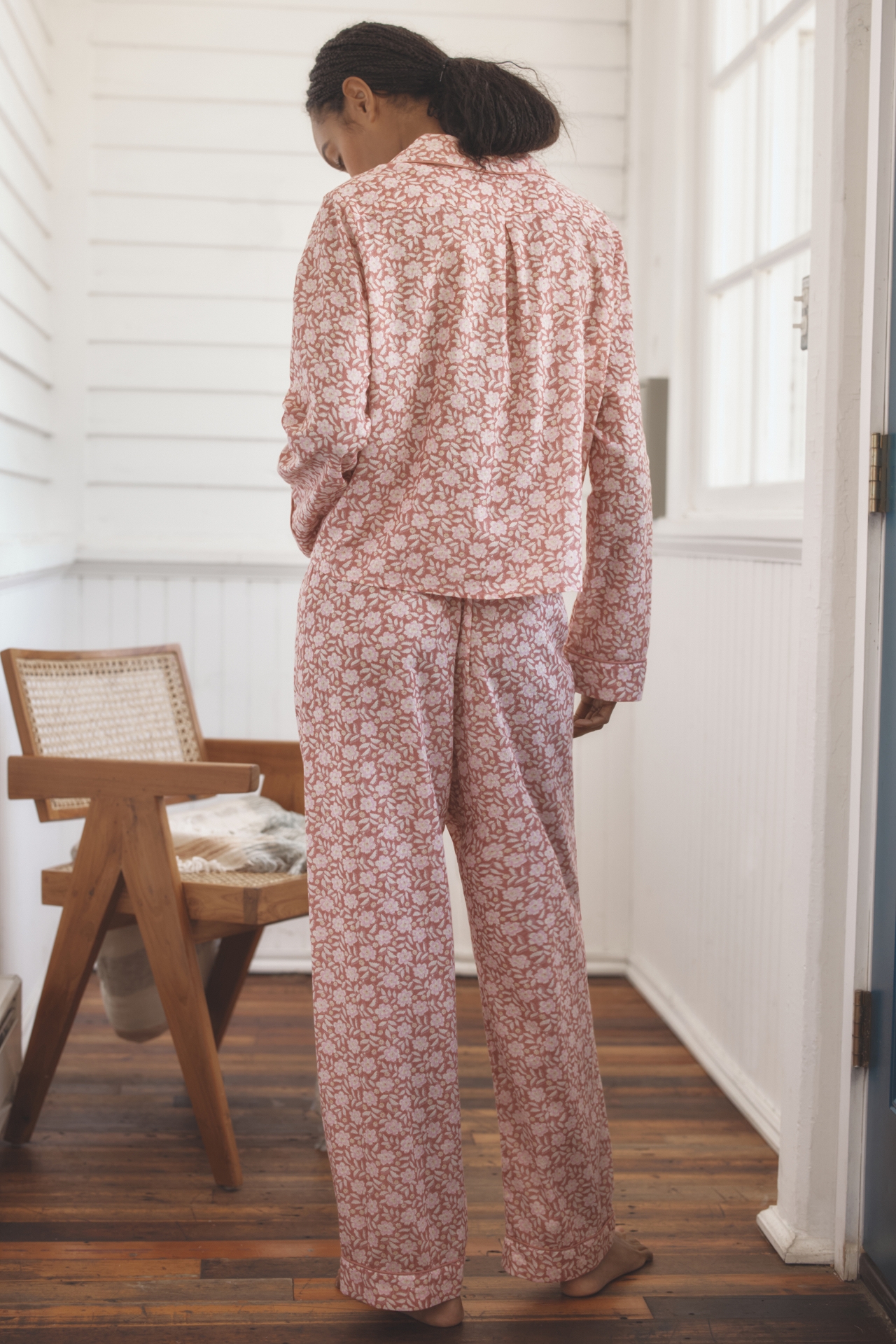 RIXO Austin Two-Piece Long-Sleeve Pajama Set