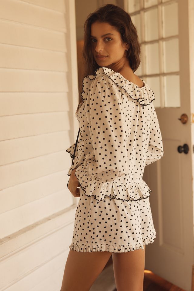 RIXO Azula Ruffled Pajama Set #1