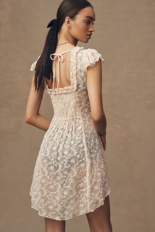 By Anthropologie Ballerina Sheer Mini Dress #1