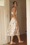 By Anthropologie Open-Back Drop-Waist Midi Dress