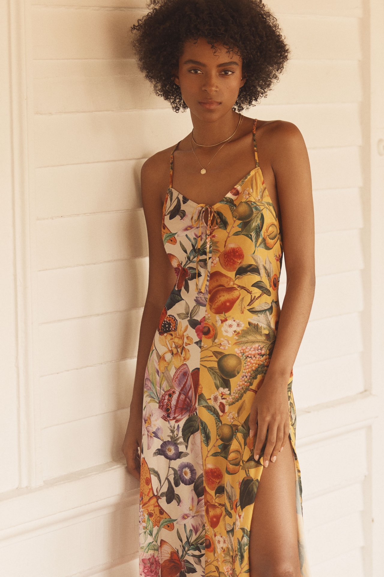 Burcu Korkmazyurek x LyreBird Silky Slip Midi Dress
