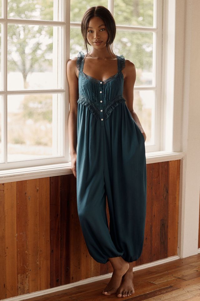 LyreBird Deco Bib Jumpsuit | Anthropologie