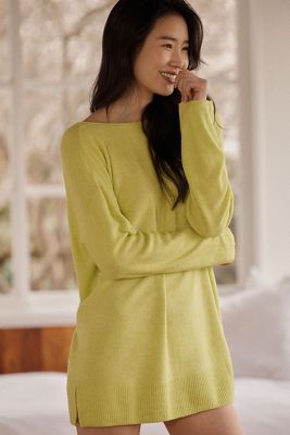 LyreBird Embroidered Open-Back Jumper